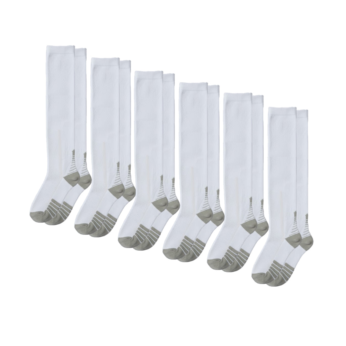 Medias de compresión - Blanco Gris