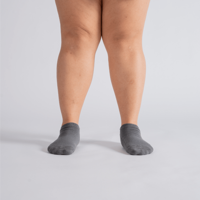 Padded Extra - Stretch Ankle Socks - Grey - ComfortWear