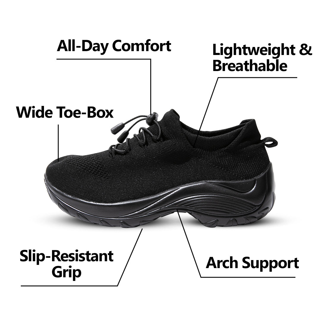 Chaussures Ortho Stretch Cushion - Noir minuit