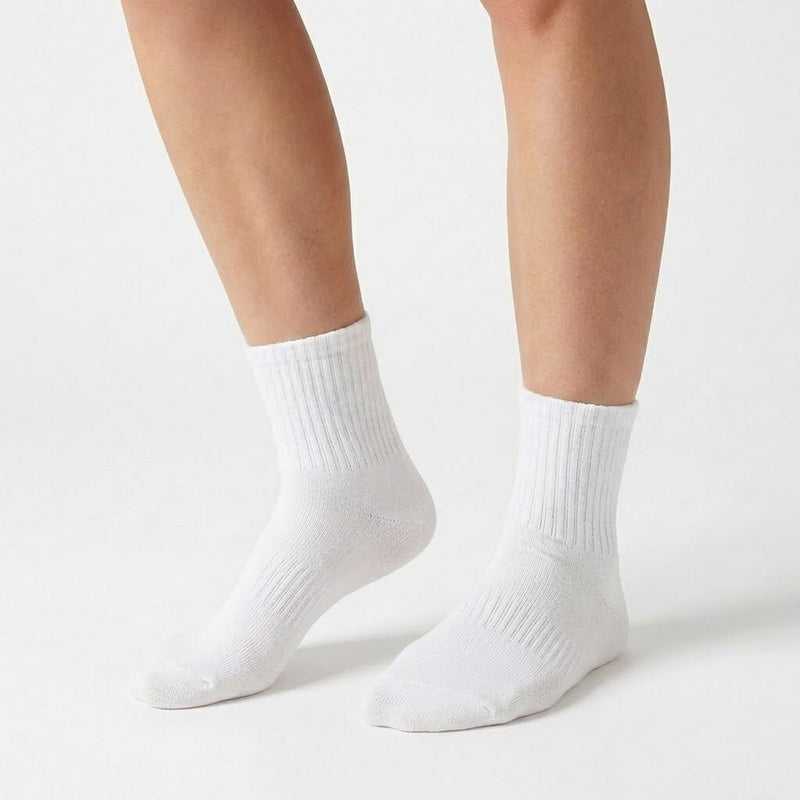 6-Pack Cushioned Socks (White)