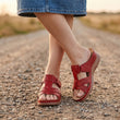 Ortho Roman Cushion Sandals - Red
