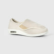 Chloe Stretch No - Tie Wide Shoes w/ Adjustable Closure - Beige - ComfortWear