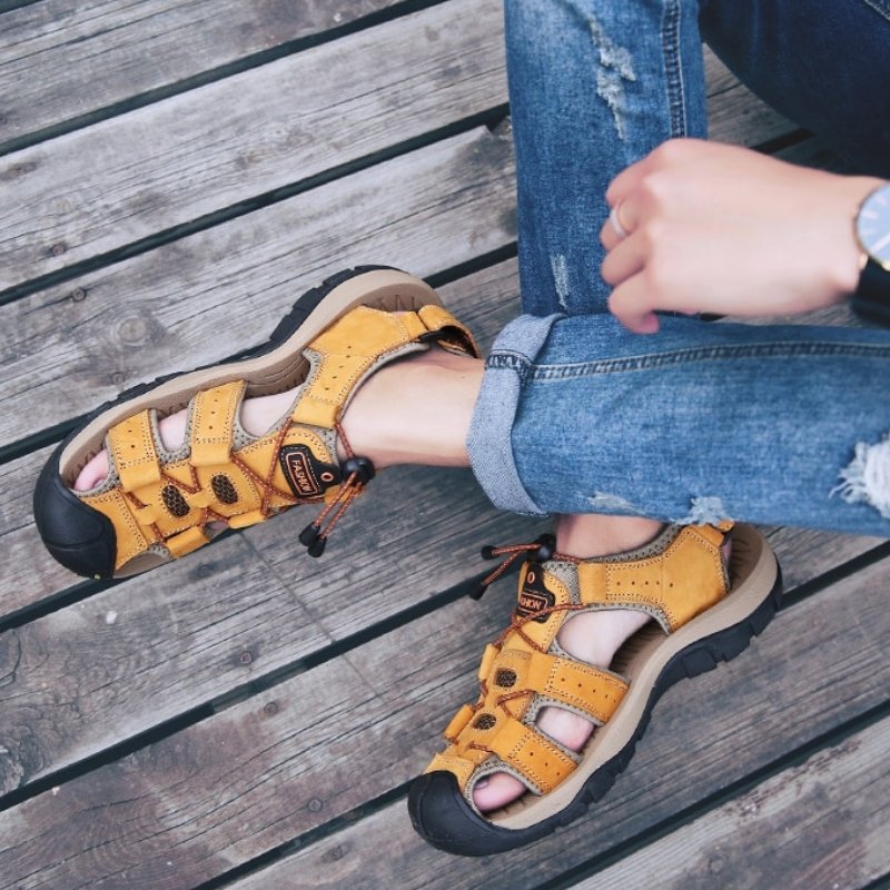 Men's High-Altitude Ortho Heel Strap Sandals - ComfortWear Store
