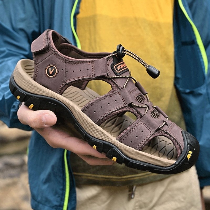 Men's High-Altitude Ortho Heel Strap Sandals - ComfortWear Store
