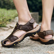 Men's High-Altitude Ortho Heel Strap Sandals - Dark Brown - ComfortWear Store
