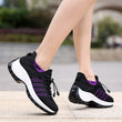 Non-Slip Healthcare Worker Ortho Stretch Cushion Shoes - Black Purple - ComfortWear Store